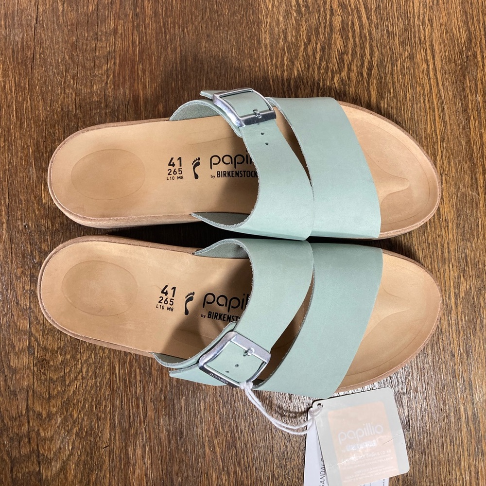 NWT Birkenstock Papillio Almina Platform Sandal Women’s Various Sizes Pure Sage - Picture 5 of 7